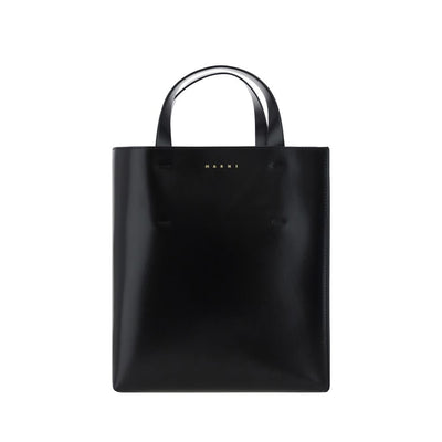 Marni Black Calf Leather Bos Taurus Handbag