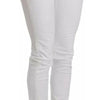 Dolce & Gabbana White Crystal Embellished Skinny Jeans