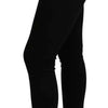 Dolce & Gabbana Black Mid Waist Slim Denim Cotton Stretch Jeans
