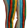 Dolce & Gabbana Multicolor Flared Riga Pittorica Pants