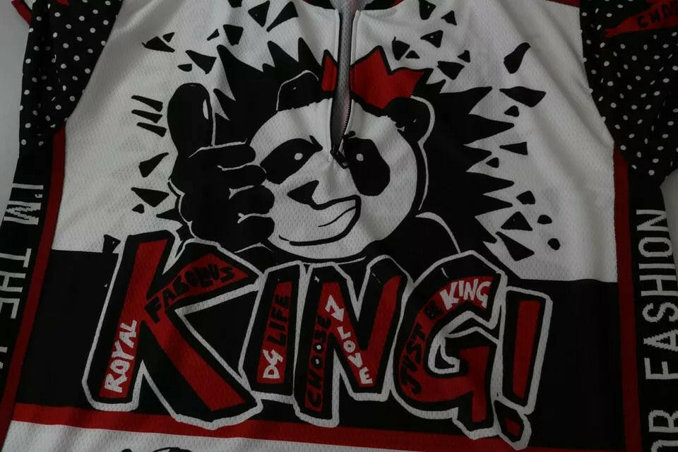 Dolce &amp; Gabbana – Weißes T-Shirt aus Polyester mit King-Panda-Print