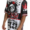 Dolce &amp; Gabbana – Weißes T-Shirt aus Polyester mit King-Panda-Print