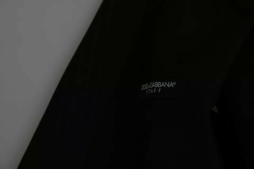 Dolce & Gabbana Black Men Formal STAFF Dress Waistcoat Vest