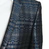 Dolce & Gabbana Blue Silver Shiny 2 Piece Slim GOLD Suit
