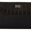 Dolce & Gabbana Brown Exotic Leather Zip Around Continental Clutch Wallet