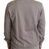 Dolce & Gabbana Gray Crown King Cotton Pullover Sweater