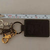 Dolce & Gabbana Green Leather D&G Logo Metal Ring Hook Keyring Keychain