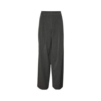 Vero Moda Gray Polyester Casual Pants