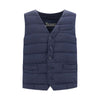 Herno Blue Polyamide Sleveless Jacket