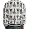 Dolce &amp; Gabbana – Bomberjacke mit Ananas-Print in Weiß und Schwarz