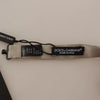 Dolce & Gabbana Silver Gray 100% Silk Adjustable Neck Bow Tie
