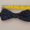 Dolce & Gabbana Blue Patterned Silk Adjustable Neck Bow Tie Men