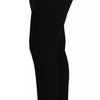 Dolce & Gabbana Black High Waist Stretch Pants Tights