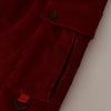 Dolce & Gabbana Red Corduroy Cotton Cargo Skinny Pants