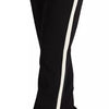 Dolce & Gabbana Black White Stripes Wool Tapered Pants