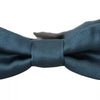 Dolce & Gabbana Blue 100% Silk Adjustable Neck Bow Tie Mens