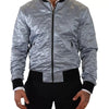 Dolce & Gabbana Light Blue Bomber Coat Men Jacket