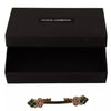 Dolce & Gabbana Gold Plated 925 Sterling Silver Crystal Collar Stop Brooch