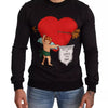 Dolce & Gabbana Black Cupid Print Hoodie Sweatshirt Sweater