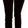 Dolce & Gabbana Bordeaux Velvet Stretch Slim Fit Pants