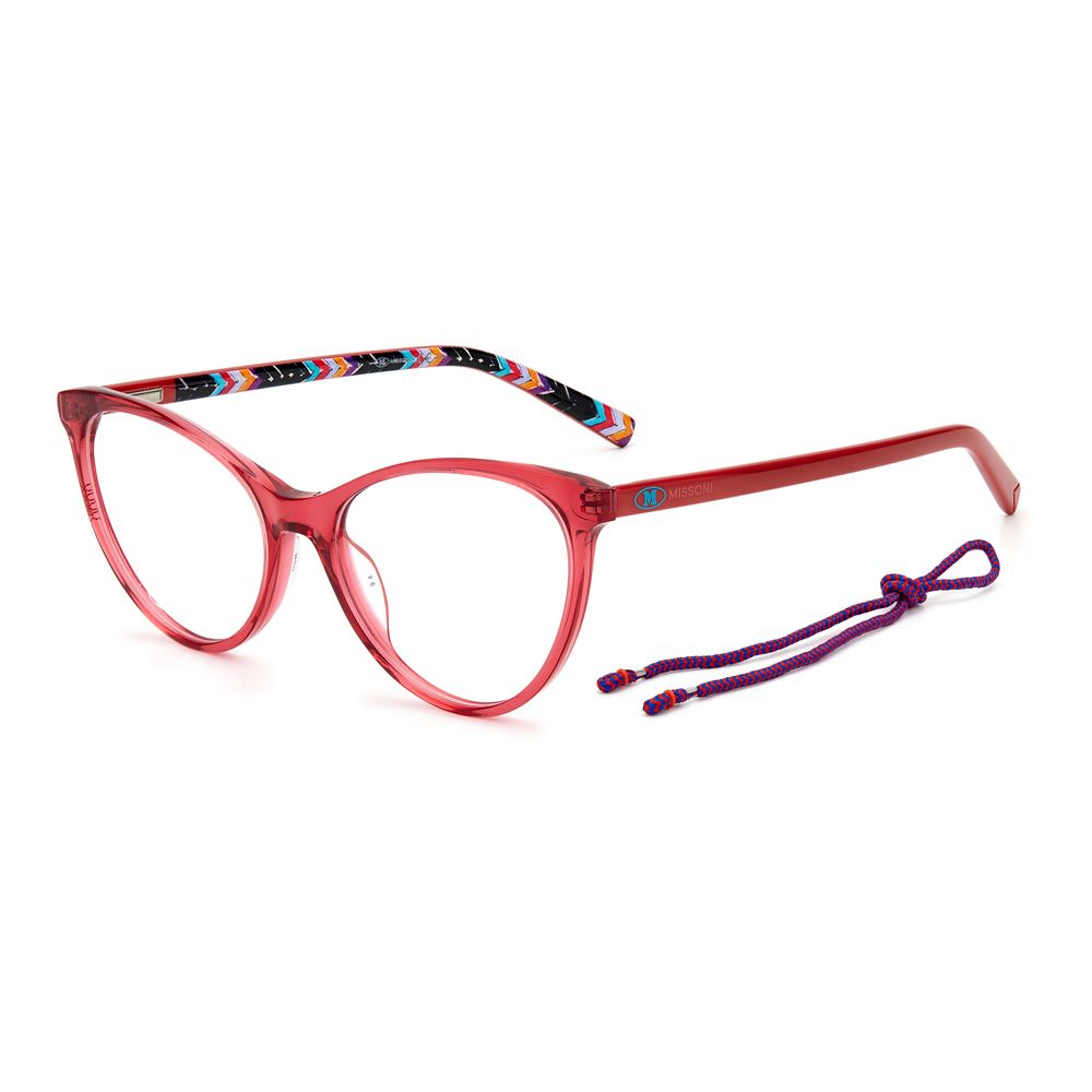 M Missoni Brille aus rotem Acetat (Gestell)