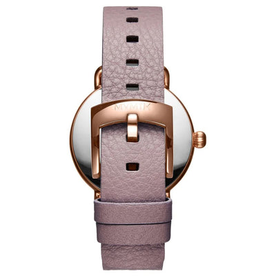 MVMT Purple Leather Dress Watch