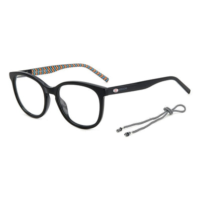 M Missoni Brille aus schwarzem Acetat (Gestell)