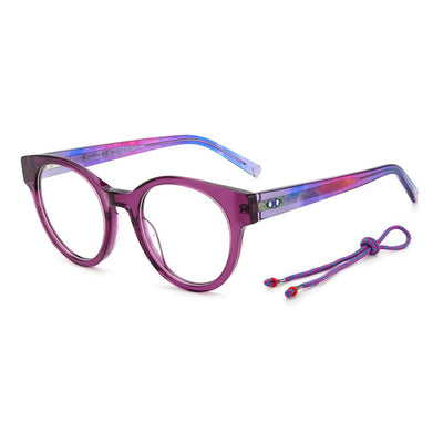 M Missoni Brille aus lila Acetat (Gestell)
