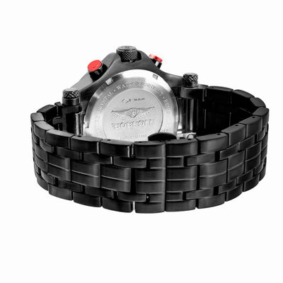 Bobroff Schwarze Edelstahl-Dresswatch
