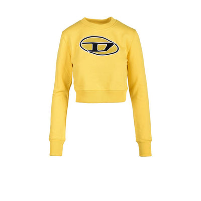 Diesel Gelbes Baumwoll-Sweatshirt
