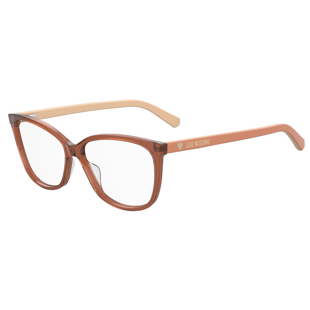 Moschino Brille aus rotem Acetat (Gestell)