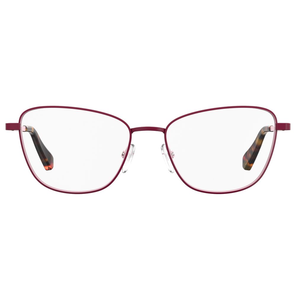 Moschino-Brille aus rotem Metall (Gestell)