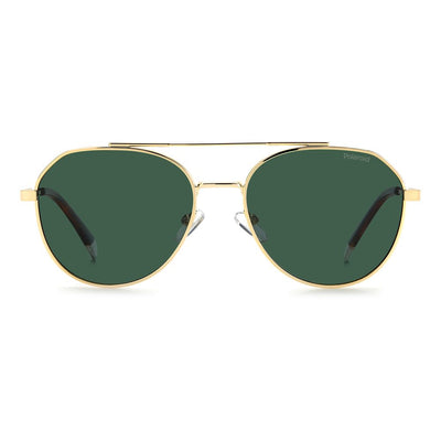 Polaroid – Sonnenbrille aus goldenem Edelstahl