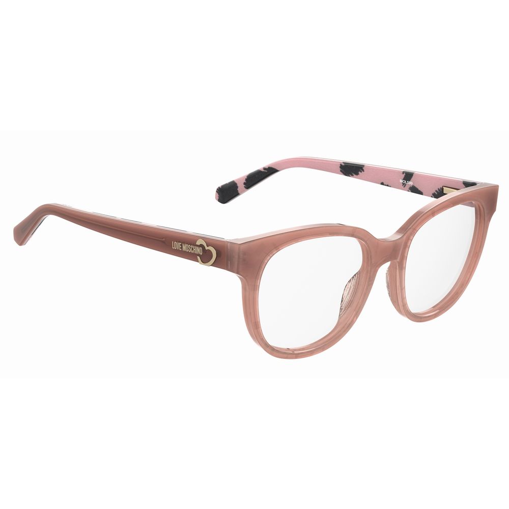 Moschino Brille aus orangefarbenem Acetat (Gestell)