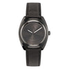 Adidas Black Leather Dress Watch