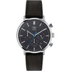 Adidas Black Leather Dress Watch