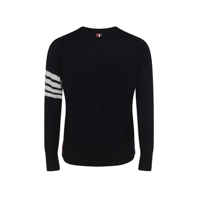 Thom Browne Blue Fleece Wool Cardigan