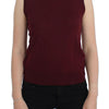 Dolce & Gabbana Red Sleeveless Crewneck Vest Pullover