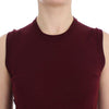 Dolce & Gabbana Red Sleeveless Crewneck Vest Pullover