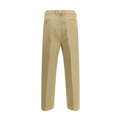 Thom Browne Beige Baumwoll-Freizeithose