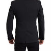 Dolce & Gabbana Black Wool Single Breasted MARTINI Blazerclothing