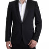 Dolce & Gabbana Black Wool Single Breasted MARTINI Blazerclothing
