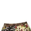 Dolce & Gabbana Multicolor Patchwork Silk Men Chino Shorts