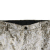 Dolce & Gabbana Gold Floral Jacquard Men Dress Pants