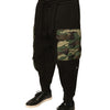 Dolce &amp; Gabbana – Schwarze Jogginghose aus Baumwolle mit Camouflage-Muster