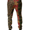 Dolce & Gabbana Multicolor Patchwork Men Dress Pants