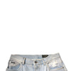 Dolce & Gabbana Light Blue Cotton Cargo Straight Denim Jeans