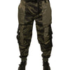 Dolce & Gabbana Green Cotton Jogger Cargo Pants