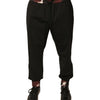 Dolce & Gabbana Black Camouflage Wool Jogger Sweatpants Pants