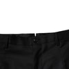 Dolce & Gabbana Black Wool Tapered Formal Dress Pants